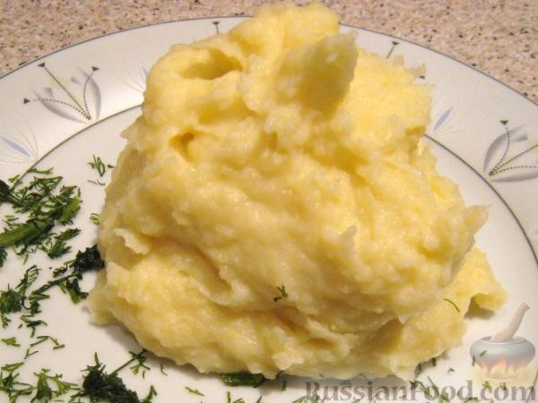 Картофельное пюре с хреном и молоком