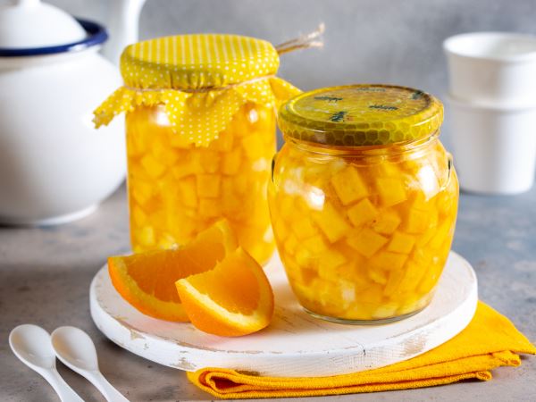 «Манго» из тыквы и апельсина с лимоном на зиму