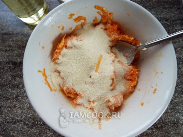 Морковная запеканка с манкой в духовке
